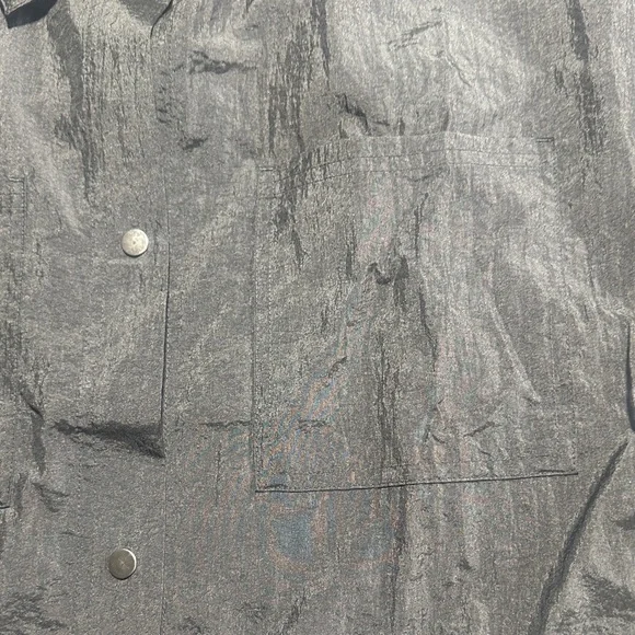 NWT Athleta Black lightweight Jacket with buttons elastic cuffs pull bungee tab - Picture 6 of 11